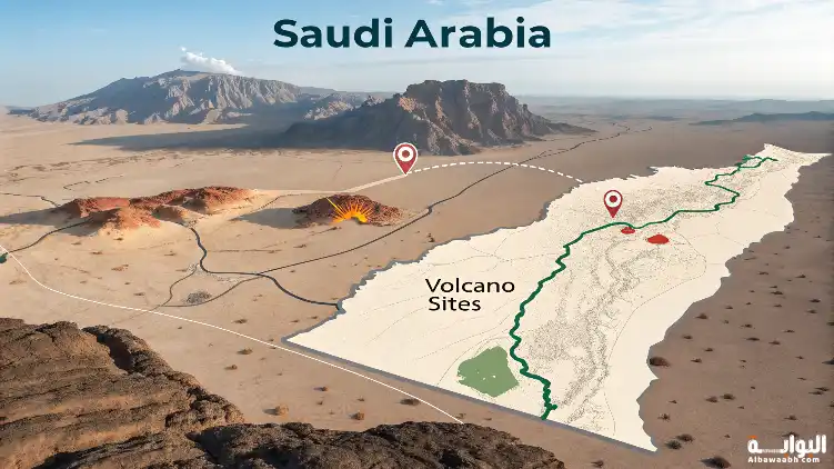 البراكين في السعودية