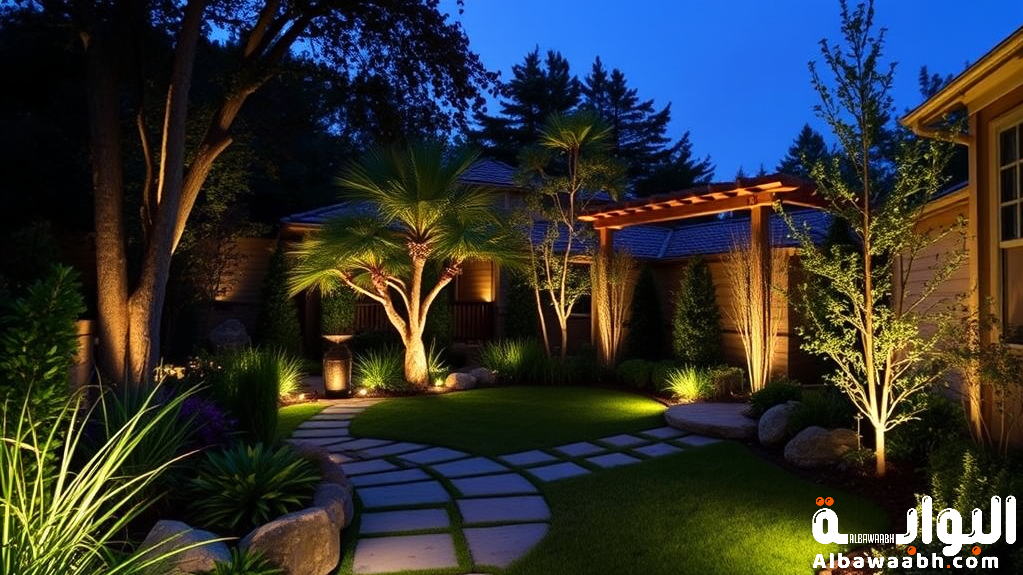 أفكار إضاءة خارجية للحدائق