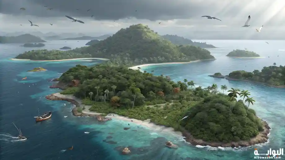 جزر مليئة بالحيوانات النادرة