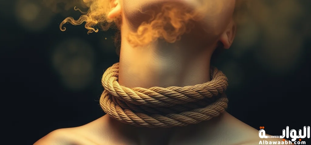 حلم الحبل يلتف حول الرقبة
