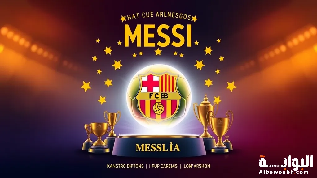 إنجازات ليونيل ميسي مع برشلونة