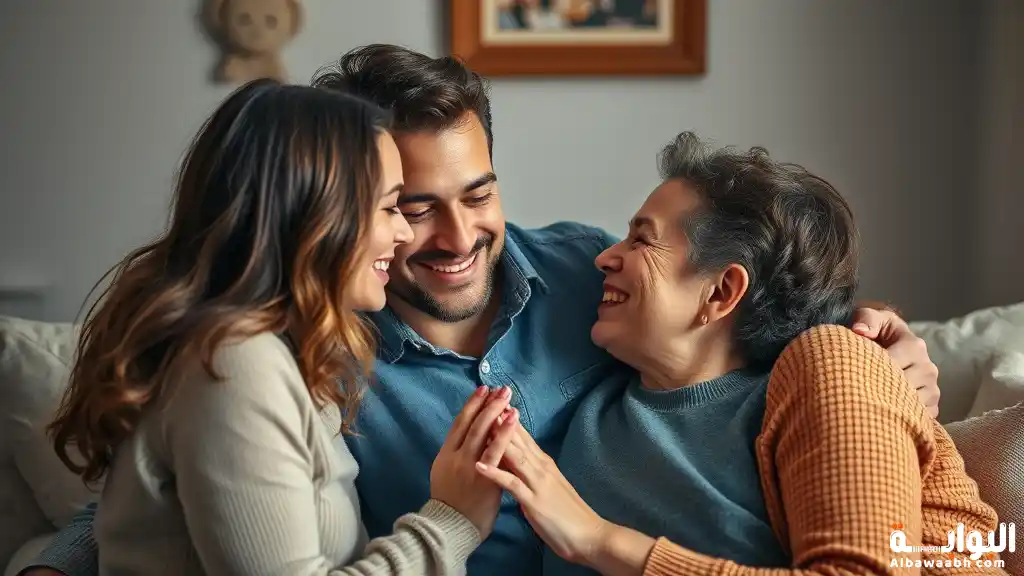 التعبير عن الحب في الأسرة 