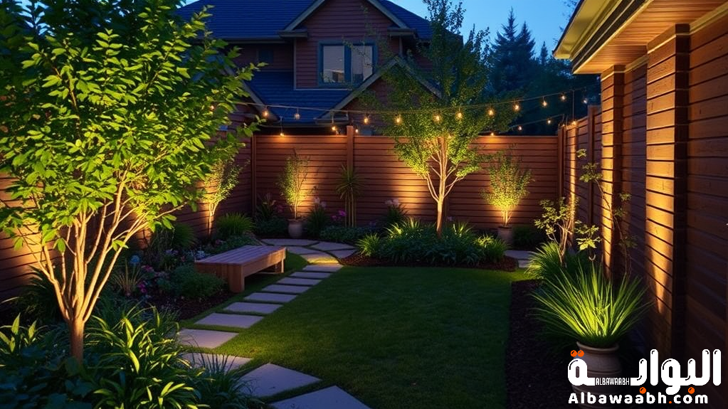 أفكار إضاءة خارجية للحدائق