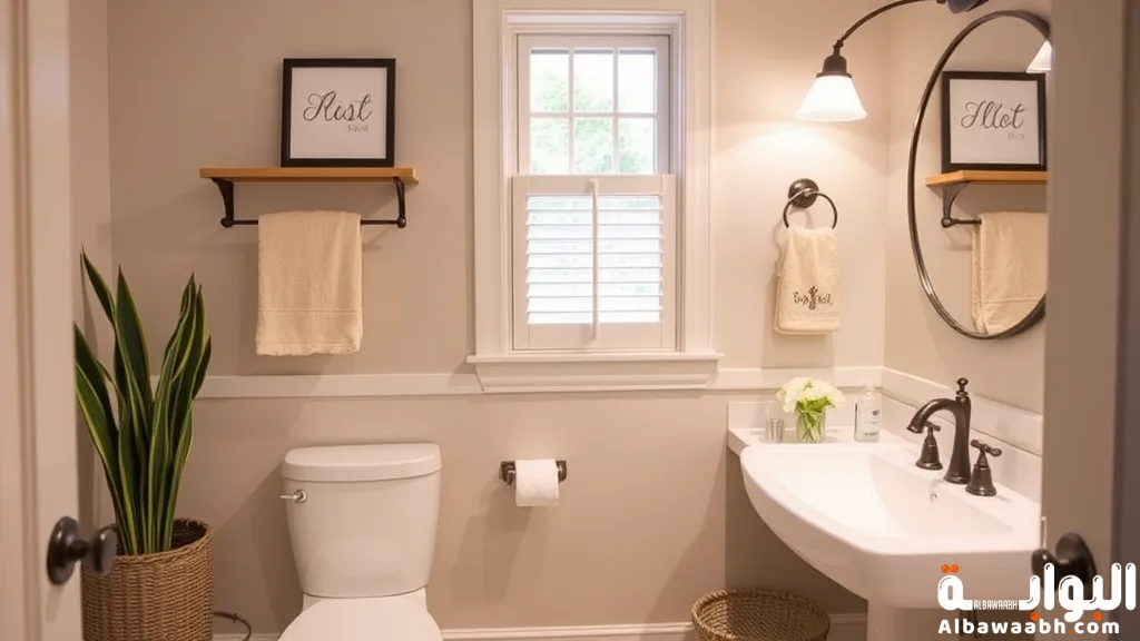 أفكار ديكور بسيطة للحمام