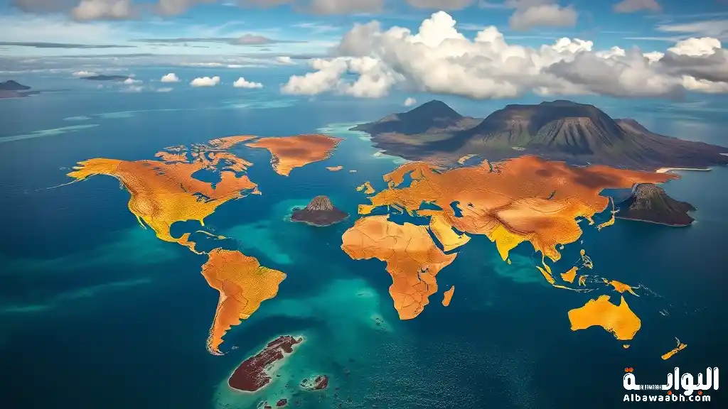 الجزر البركانية في المحيطات