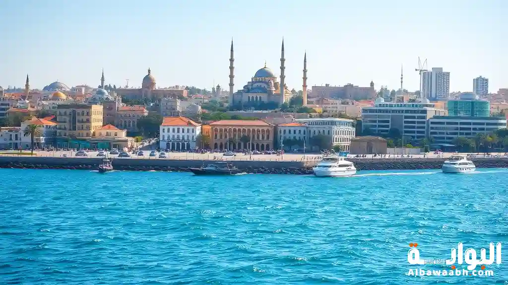 عاصمة ليبيا طرابلس على ساحل المتوسط