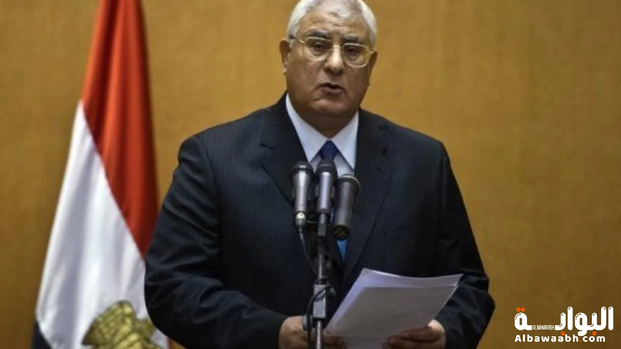 عدلي منصور رئيس مصر المؤقت