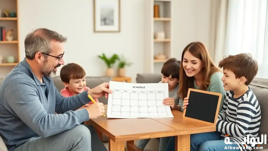 تنظيم الوقت العائلي لصنع التوازن