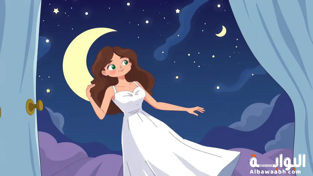 رؤية ارتداء ثوب أبيض ناصع