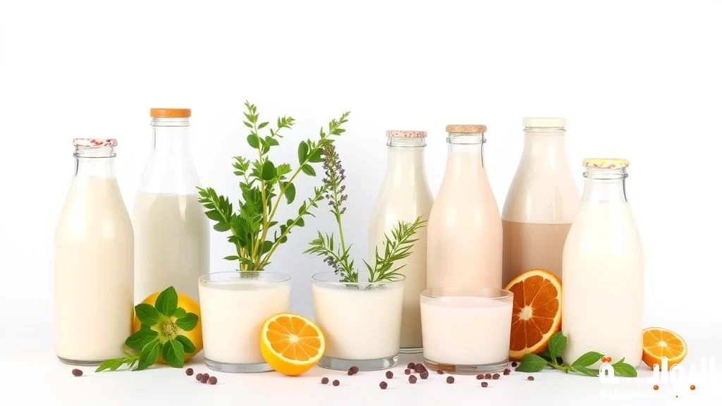 بدائل الحليب النباتية