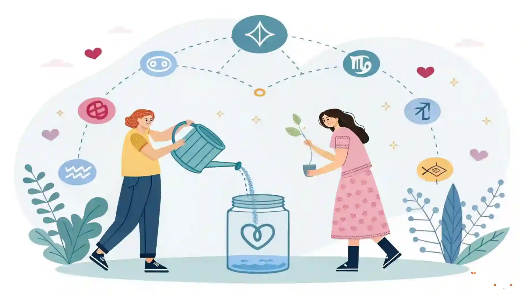 توافق برج الدلو