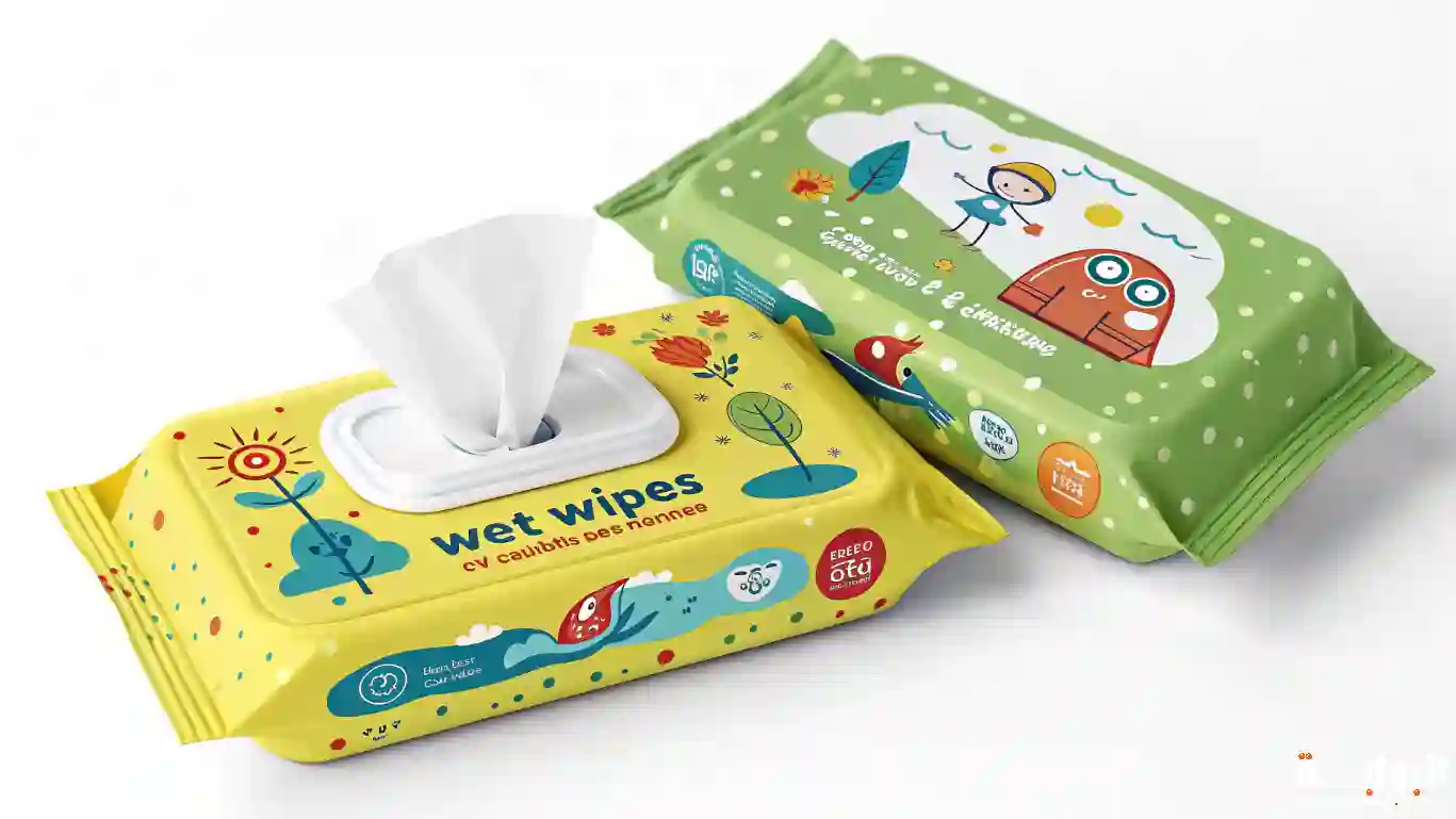 مناديل مبللة للأطفال