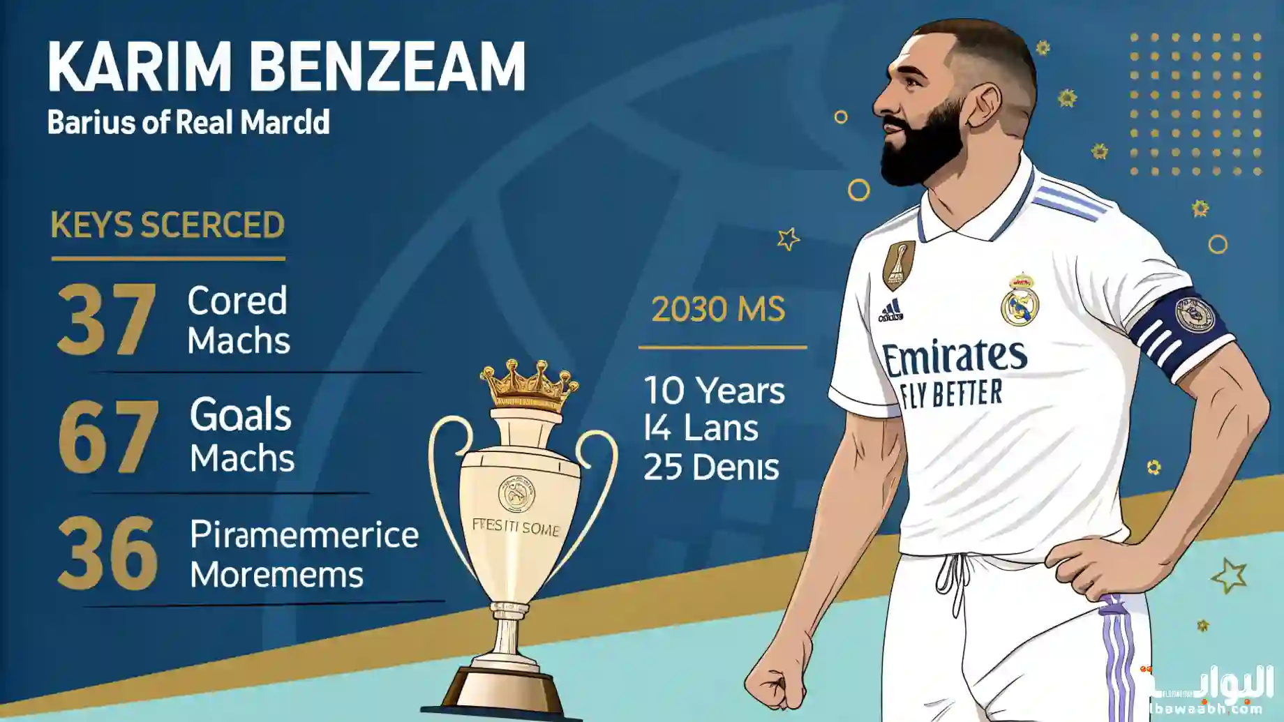 إنجازات كريم بنزيما مع ريال مدريد