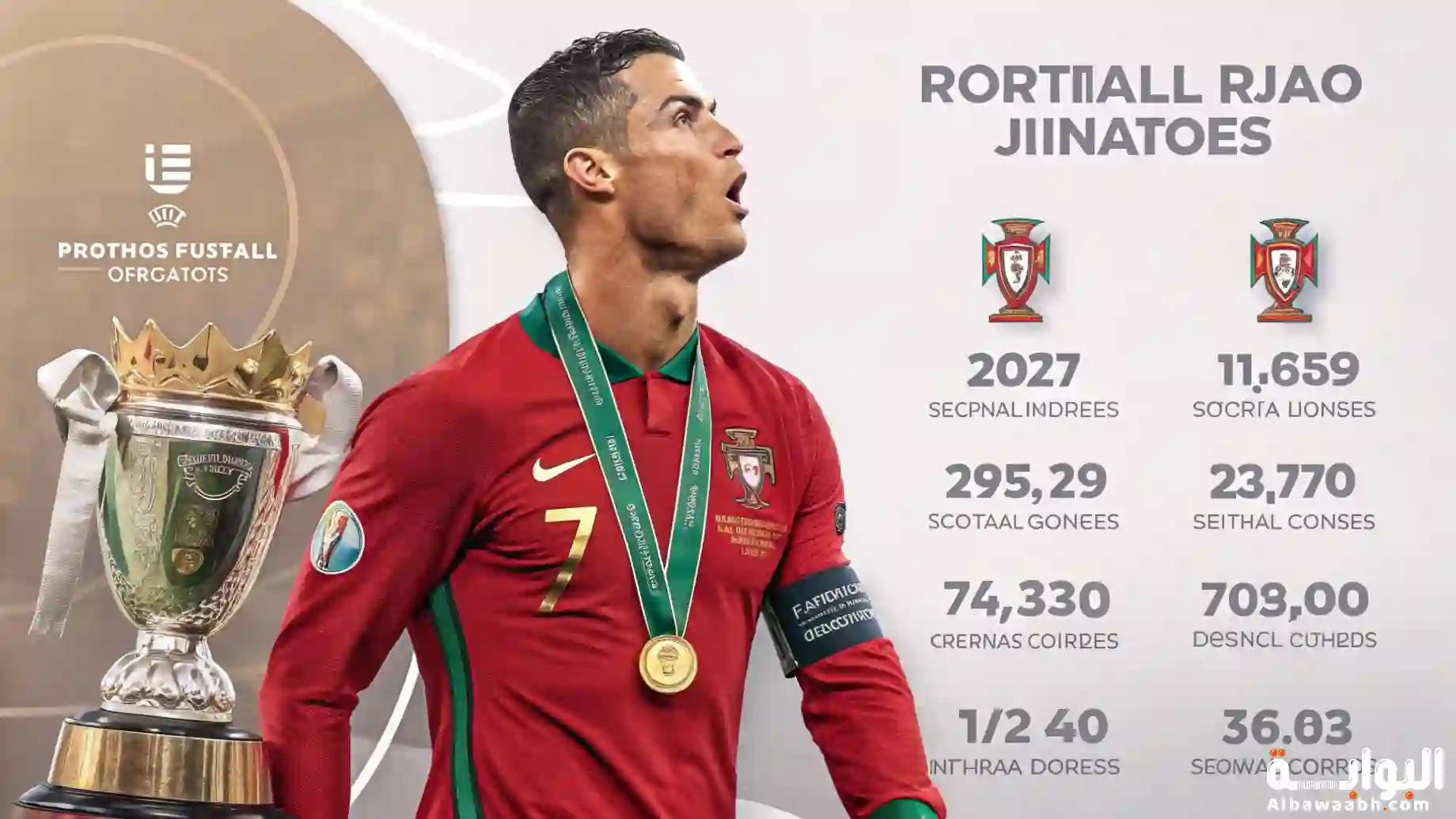 إنجازات رونالدو مع منتخب البرتغال