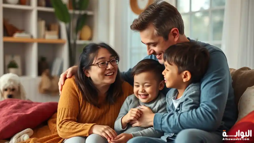 التعبير عن الحب في الأسرة 