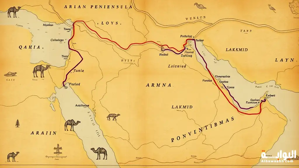 توزيع القبائل في الجزيرة العربية