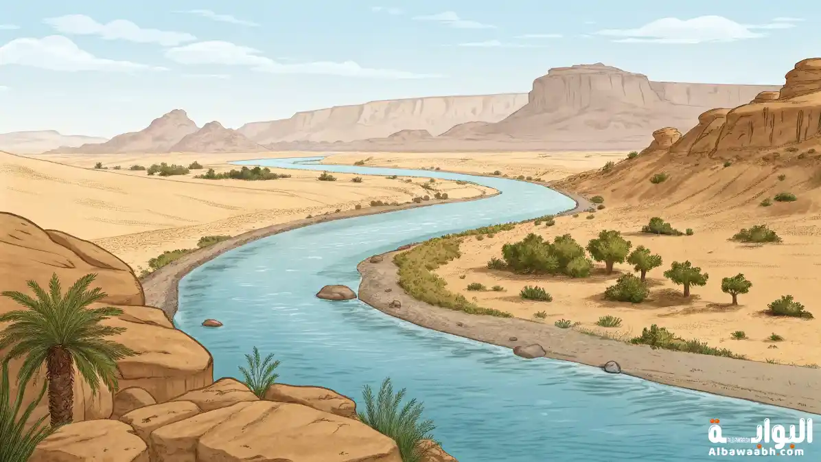 أطول نهر في السعودية وادي الرمة
