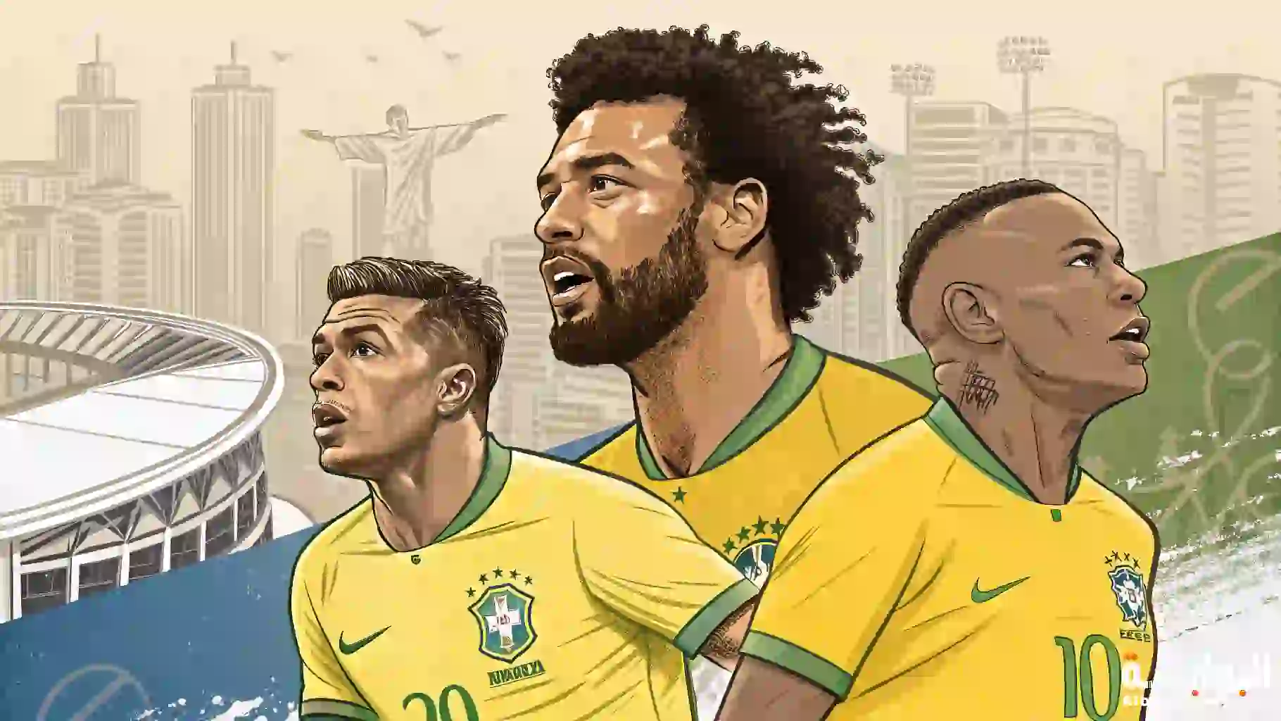 نجوم منتخب البرازيل الحاليين