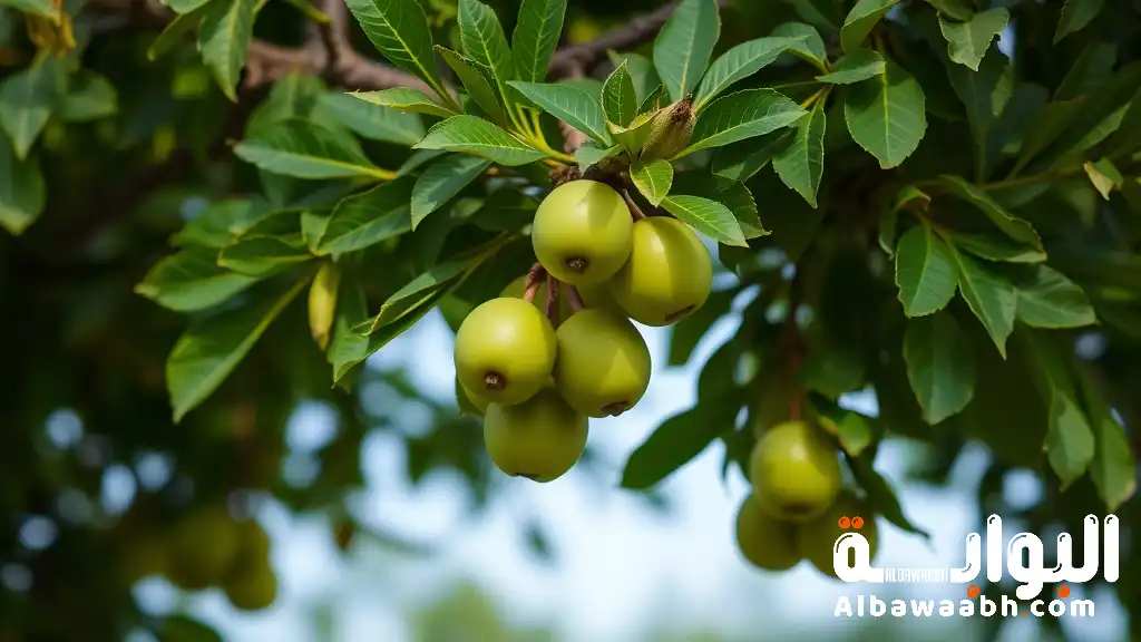 رؤية شجرة خضراء مثمرة