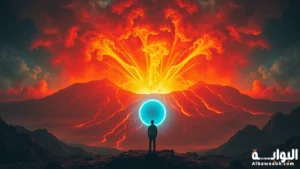 حلم العبور فوق بركان