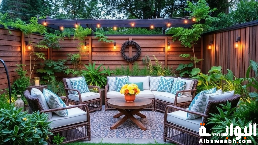 أفكار جلسات مريحة في الحديقة