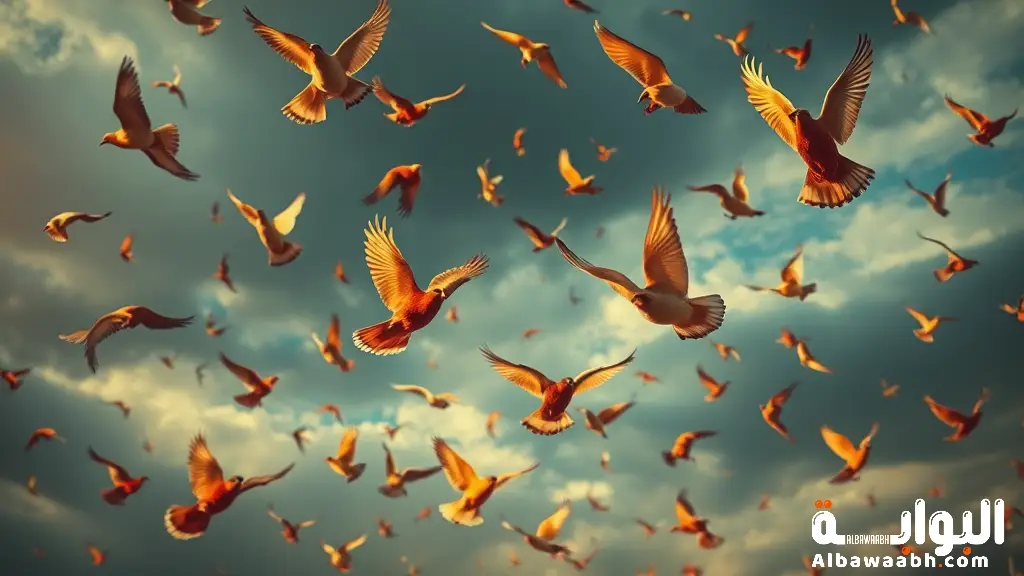 حلم رؤية الطيور تسقط من السماء