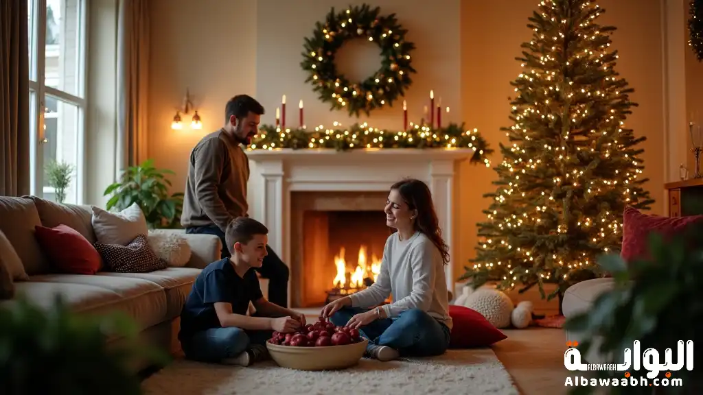 تزيين منزل العائلة في الأعياد