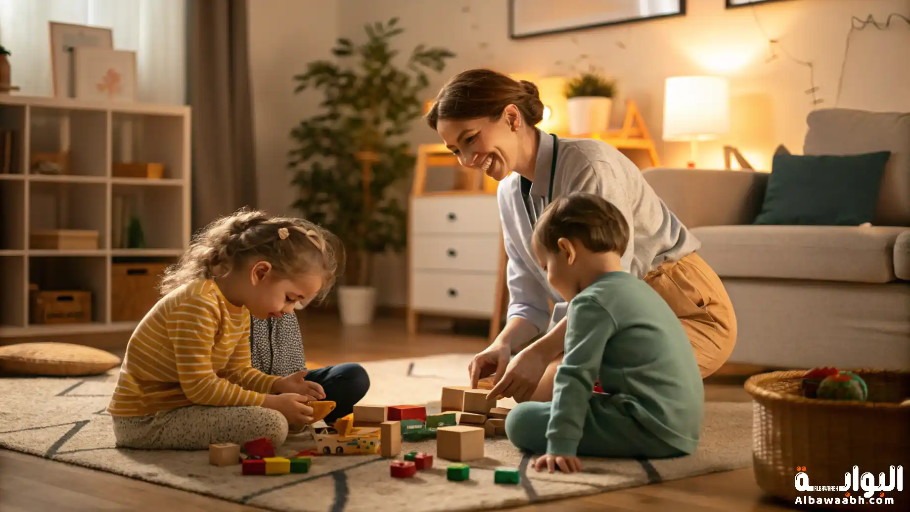رعاية الأطفال في المنزل