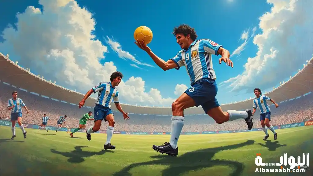 هدف مارادونا يد الله الشهير