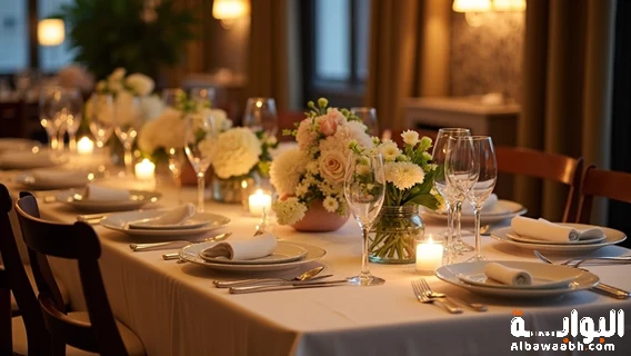 تزيين طاولة الطعام