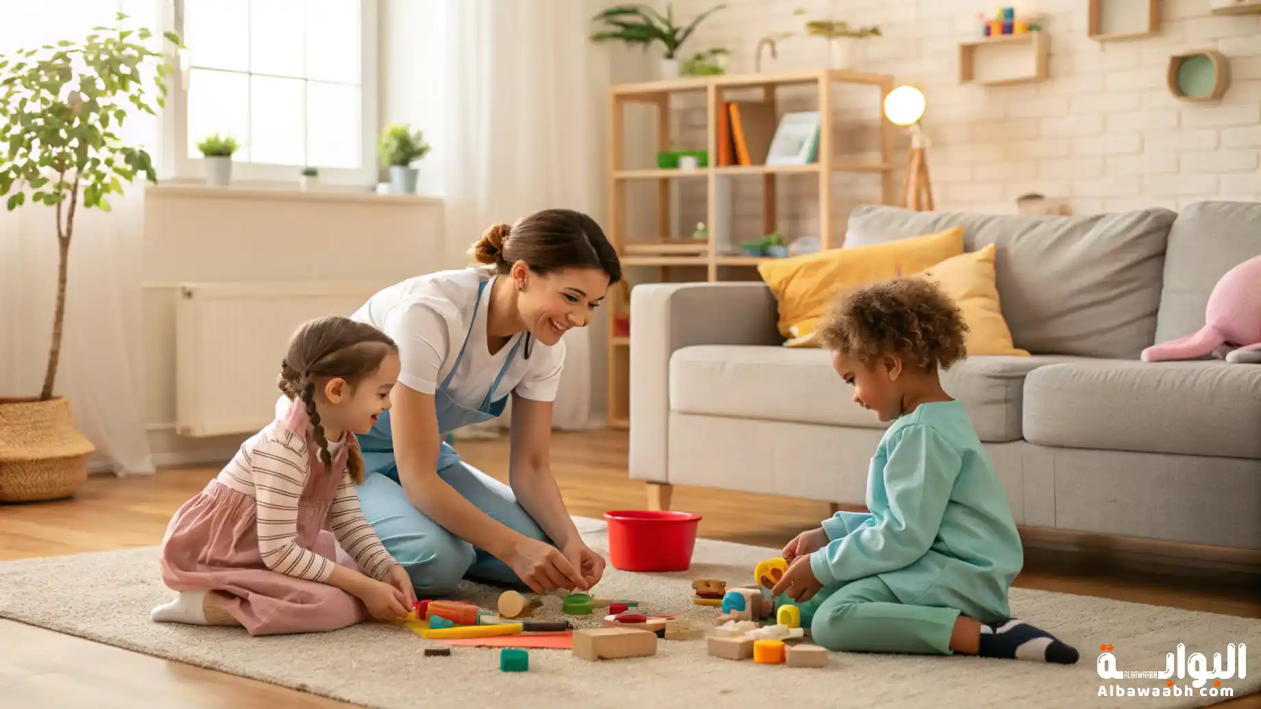 رعاية الأطفال في المنزل