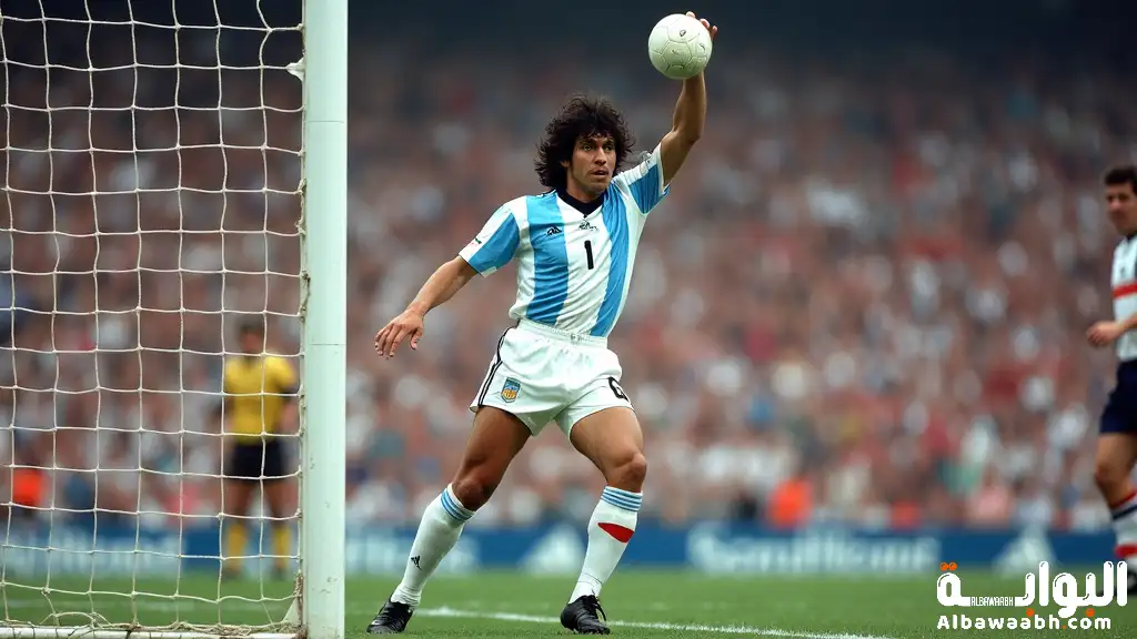 هدف مارادونا يد الله الشهير