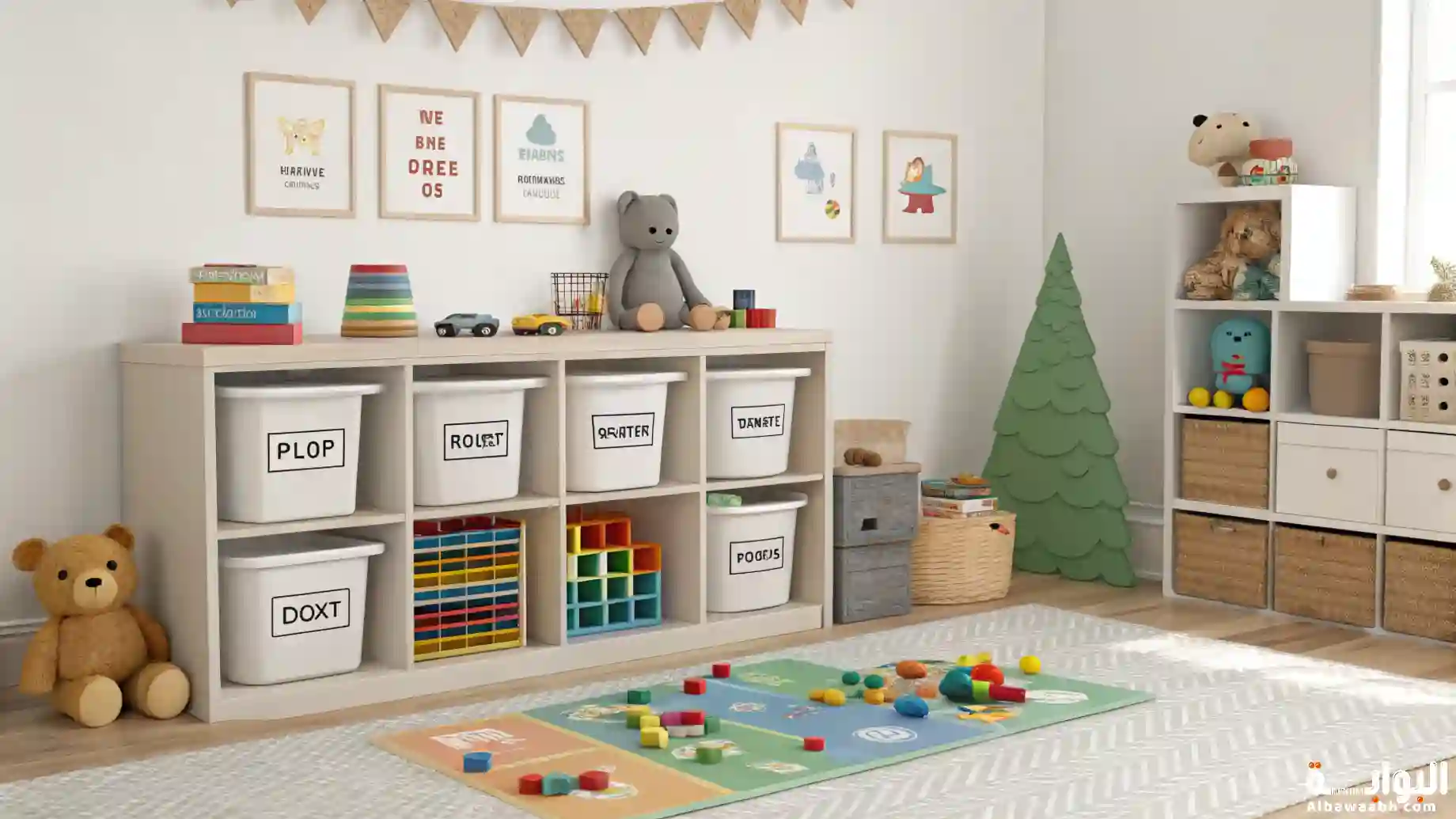 تنظيم لعب الأطفال