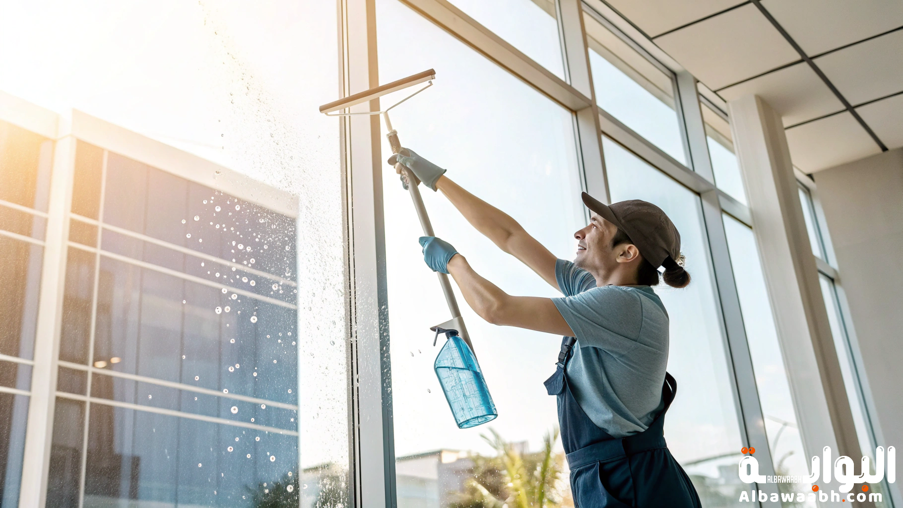 تنظيف النوافذ
