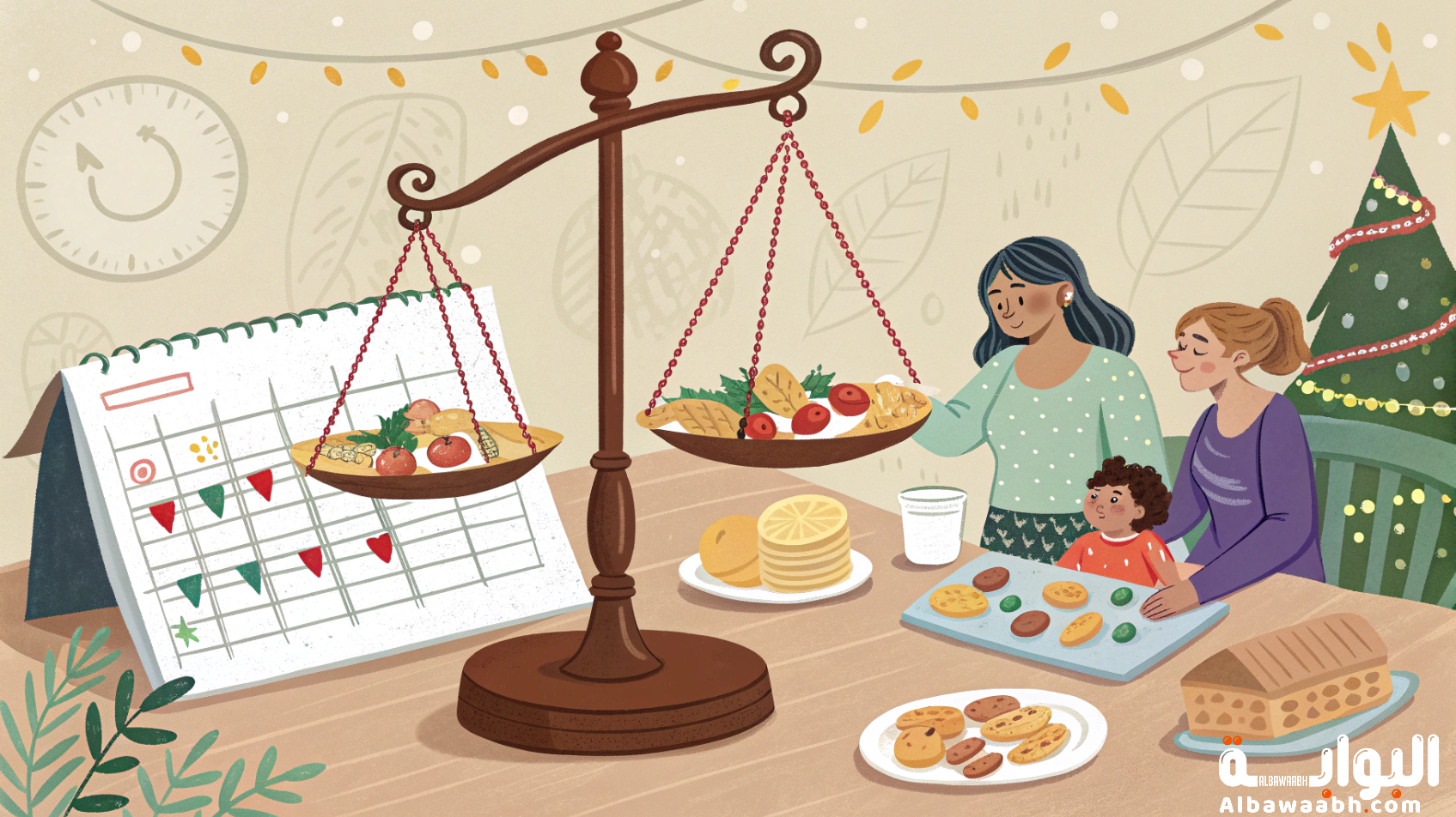 السعرات والعطلات