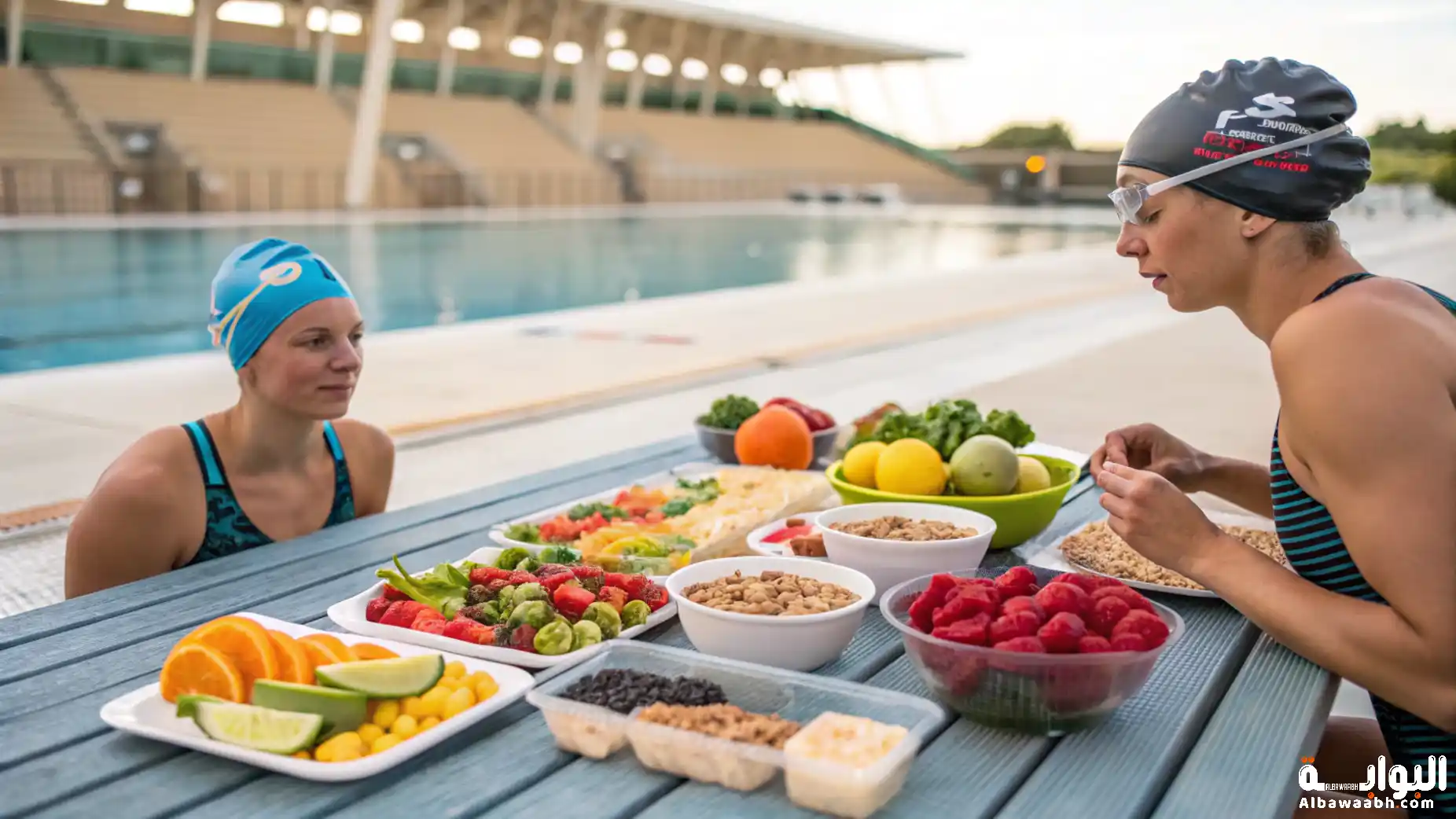 تغذية السباحين