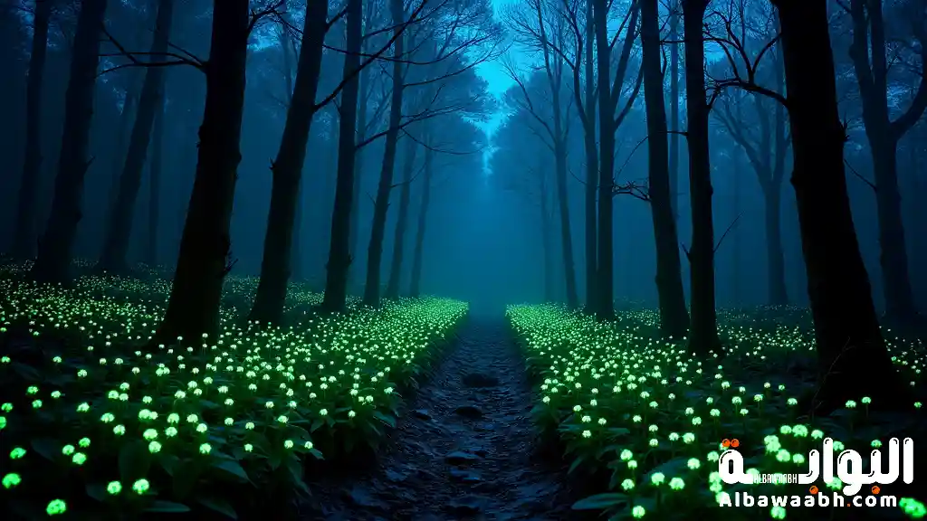 الغابات التي تضيء ليلًا