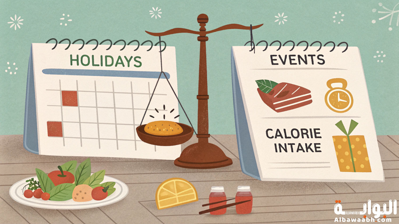 السعرات والعطلات