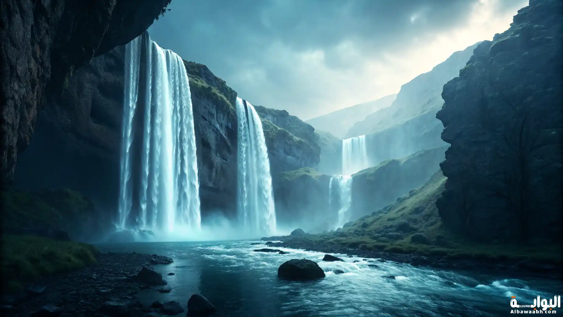 الشلالات التي تصعد إلى الأعلى