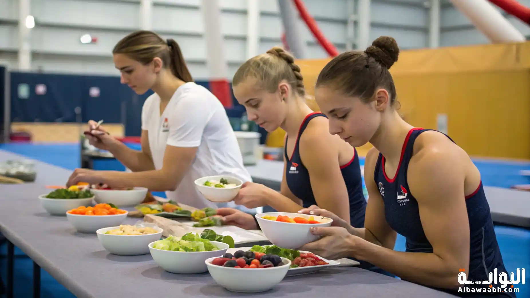 تغذية لاعبي الجمباز