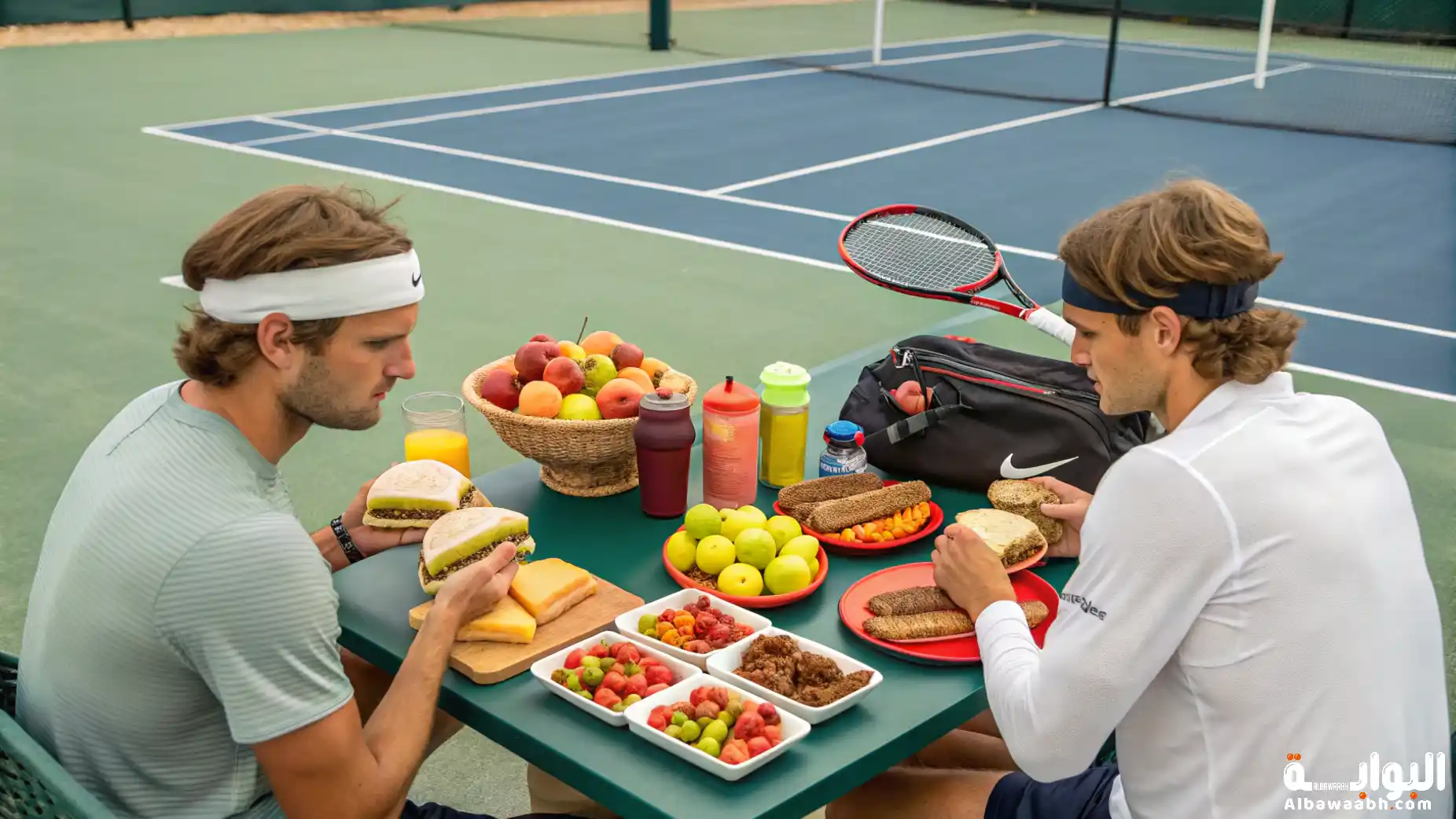 تغذية لاعبي التنس