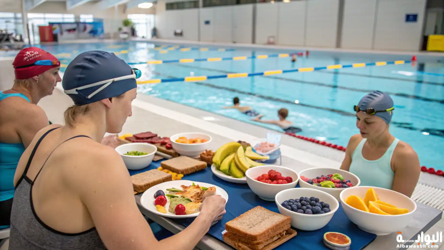 تغذية السباحين