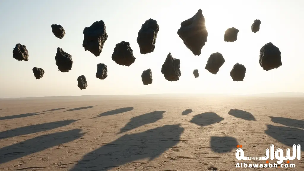 حجر البازلت الطائر 