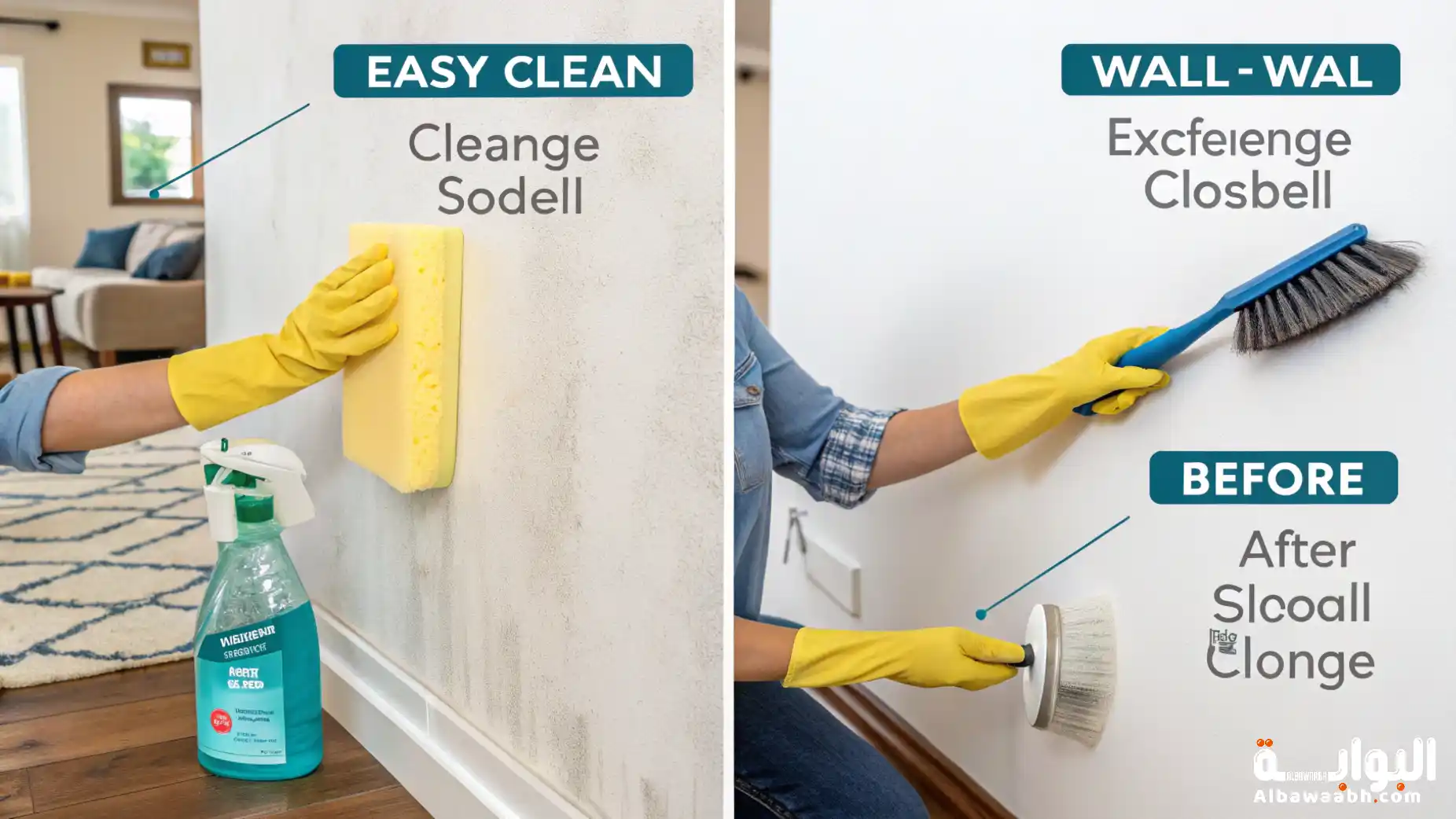 تنظيف الحائط