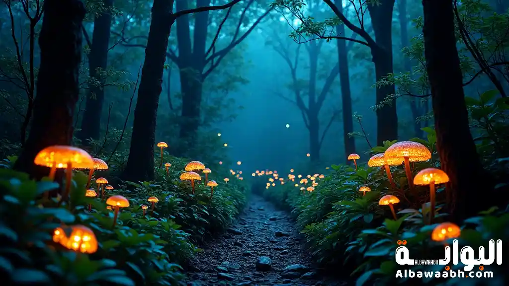 الغابات التي تضيء ليلًا