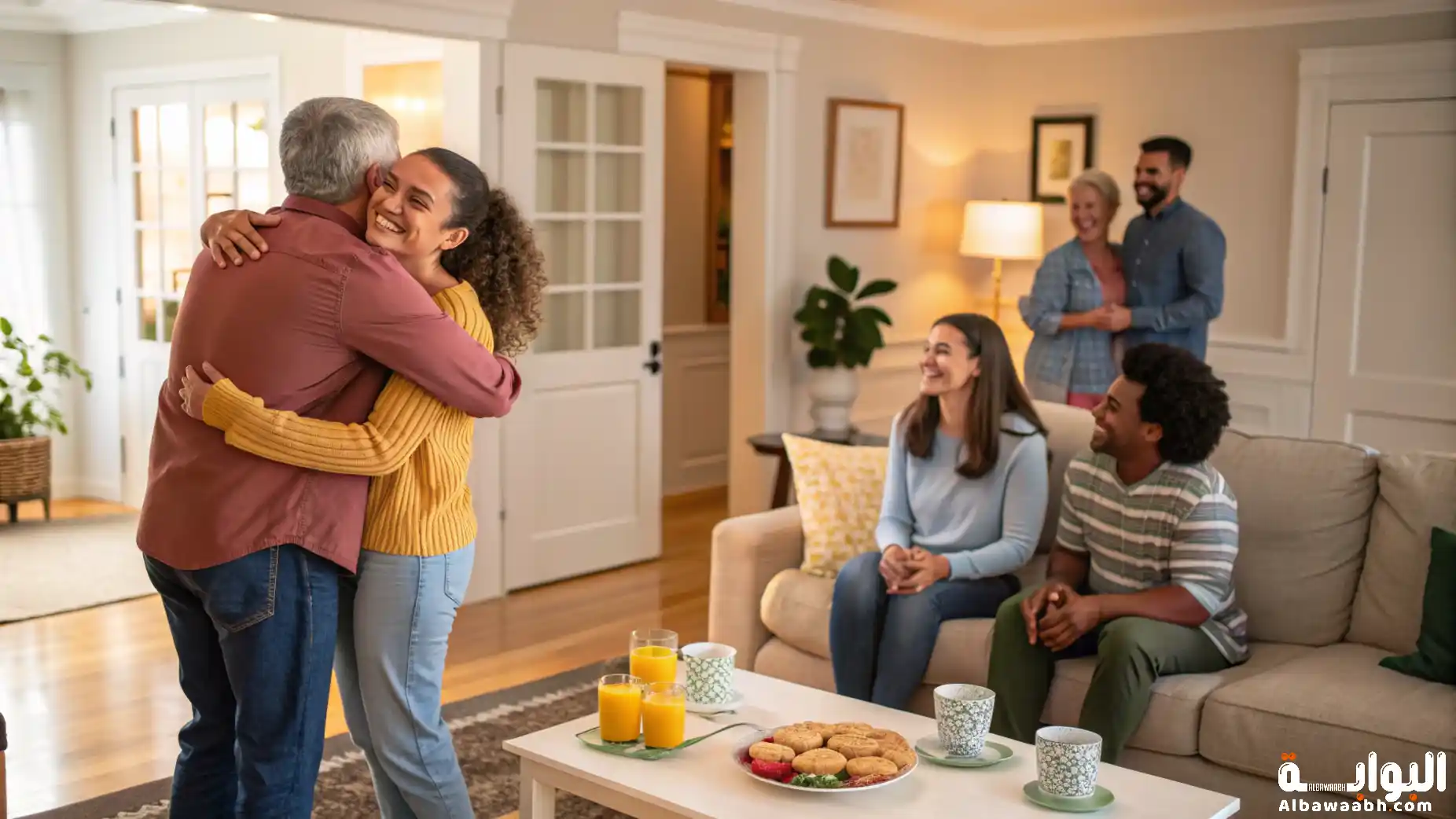 استقبال الضيوف في المنزل