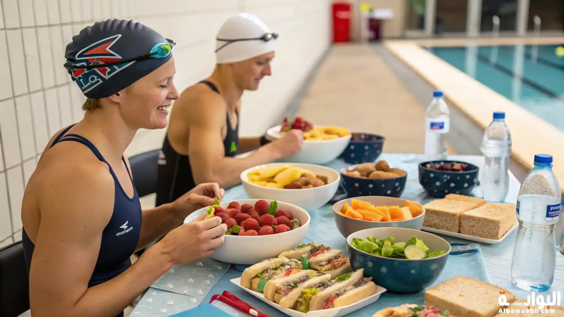 تغذية السباحين