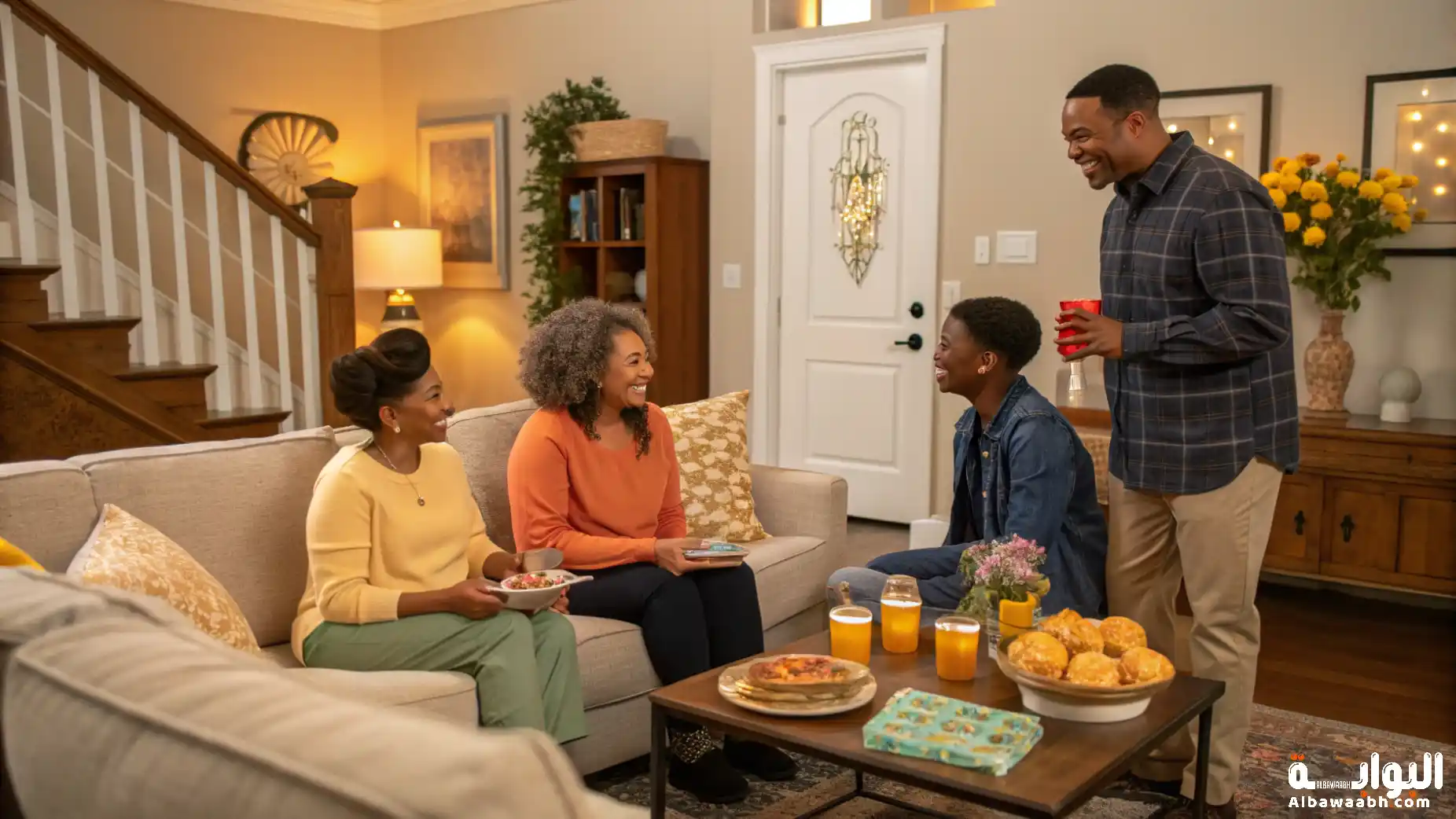 استقبال الضيوف في المنزل