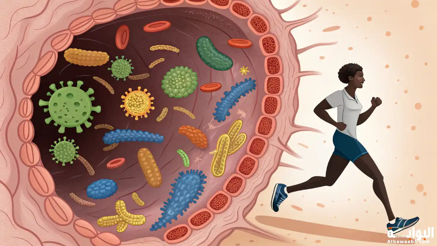 الميكروبيوم الرياضي: بكتيريا الأمعاء والأداء الرياضي