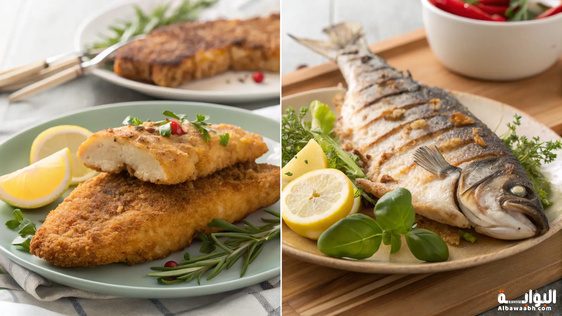 السمك المقلي أم المشوي